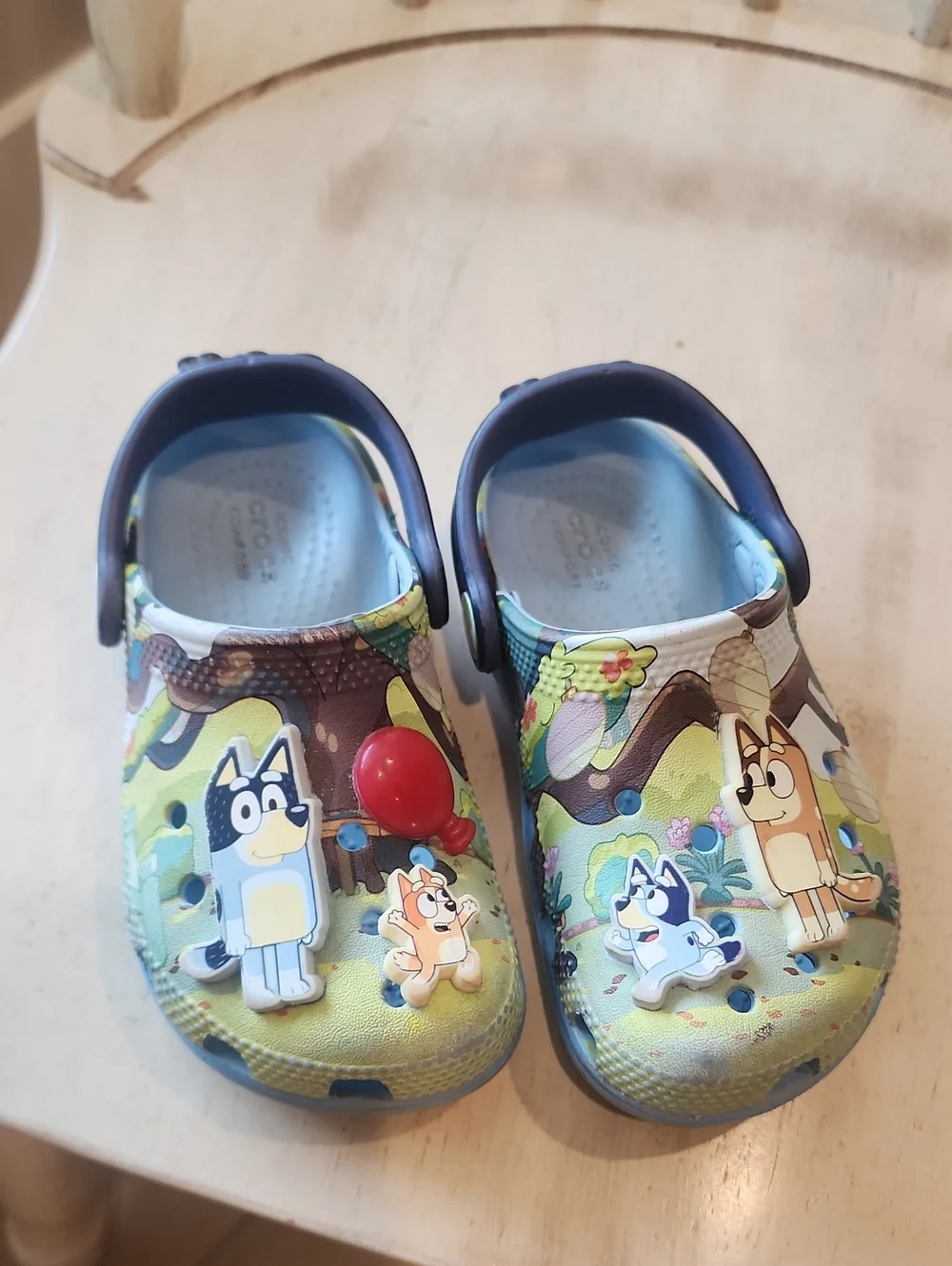 Crocs Kids' Bluey Green & Blue Slip-On Clog - Kids Shoes